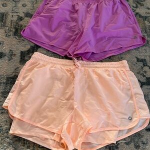 Purple and Peach Athletic Shorts